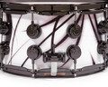 DW Collector's 7x14 SSC Maple Snare - White Contrails with Black Nickel