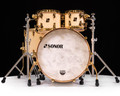 Sonor SQ2 4pc Maple Kit - Birdseye Maple w/African Marble Hoops