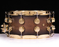 DW Collector's 7x14 SSC Maple Snare - Honey to Ebony Burst w/Gold HW pic 6