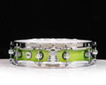 DW Collector's SSC Maple 3.14x14 Pi Snare - Lime Green w/ Chrome HW