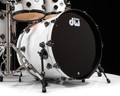 DW Collector's  6pc Maple SSC Kit - White Crystal w/Black Nickel HW