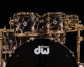 DW Collector's 7pc Maple Shell Pack Smoke Glass Contrails w/ Gold HW