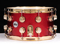 DW Collector's 8x14 SSC Maple Snare - Red Sparkle Lacquer w/ Gold HW