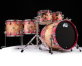 DW Collector's 5pc SSC Maple Kit - Magenta Burst over Mapa Burl