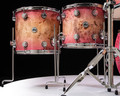 DW Collector's 5pc SSC Maple Kit - Magenta Burst over Mapa Burl