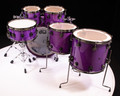 DW Collector's 6pc Maple SSC Kit - Ultraviolet Purple w/Black Nickel
