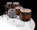 DW Collector's 5pc Maple SSC Kit - Candy Black Burst over Monkey Pod
