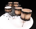 DW Collector's 6pc SSC Maple Kit - Natural to Ebony Satin Oil Burst