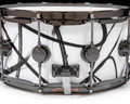 DW Collector's 6.5x14 SSC Maple Snare Drum - White Glass Contrails