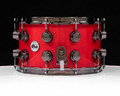 DW Collector's 8x14 SSC Maple Snare - Candy Apple Red w/Black Nickel