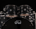 DW Collector's 6pc SSC Maple Kit - Black Ice w/Chrome 24" BD