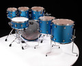 DW Design Series 7pc Kit - Aqua Metallic, CymbalFusion Exclusive