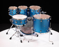 DW Design Series 6pc Kit - Aqua Metallic , CymbalFusion.com Exclusive