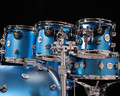 DW Design Series 6pc Kit - Aqua Metallic , CymbalFusion.com Exclusive