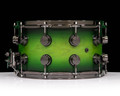 DW Collector's Maple 8x14 Snare - Lime to Ebony Burst w/Black Nickel