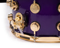 DW Brass Snare Drum 8x14 Gold Hardware - Illusion Purple