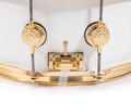 DW Collector's 6.5x14 Brass Snare Drum w/Gold - Polar White
