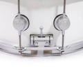 DW Collector's 6.5x14 Brass Snare Drum w/Satin Chrome - Polar White