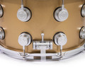 DW Brass Snare Drum 8x14 Satin Chrome - Sun Gold