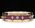 DW Collector's SSC Maple 3.14x14 Pi Snare - Purple Sparkle w/ Gold HW