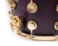 DW Collector's Series 8x14 Maple Snare Drum Lavender Satin Oil w/Gold