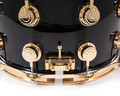 DW Collector's Maple SSC Maple 8x14 Snare Drum - Gloss Black w/Gold