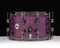 DW Collector's Maple 8x14 Snare - Purple Glass w/ Black Nickel