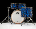 DW Collector's 4pc Maple/Mahogany Kit- Blue Moonstone w/Black Nickel