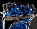 DW Collector's 4pc Maple/Mahogany Kit- Blue Moonstone w/Black Nickel