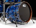 DW Collector's 4pc Maple/Mahogany Kit- Blue Moonstone w/Black Nickel