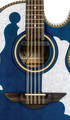 H. Jimenez LBQ4ETB Bajo Quinto Cutaway Electric - Transparent Blue