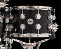 DW Collector's 6pc Maple SSC Kit - Gloss Black w/Chrome HW