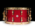 Sonor SQ2 14x8 Medium Maple Snare - Red Sparkle w/Gold Hardware