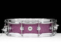 DW Collector's 4" x 14" Maple 333 Snare Drum - Purple Glass - front view