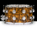 DW Collector's 8x14 Maple SSC Snare-Gold Abalone w/ Chrome Hardware