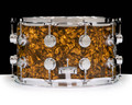 DW Collector's 8x14 Maple SSC Snare-Gold Abalone w/ Chrome Hardware