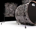 DW Collector's 3pc 333 Maple Kit - Silver Abalone w/Black Nickel