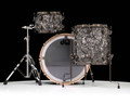 DW Collector's 3pc 333 Maple Kit - Silver Abalone w/Black Nickel