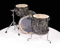 DW Collector's 3pc 333 Maple Kit - Silver Abalone w/Black Nickel