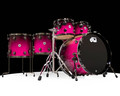 DW Collector's 6pc SSC Maple Kit - Hot Pink to Candy Black Fade