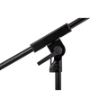 Hercules Low-Profile Round Base Microphone Stand w/ Telescopic Boom