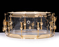 Sonor SQ2 14"x6.5" X-Ray Acrylic Snare Drum w/Gold Hardware (1046934-2)