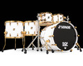 Sonor SQ2 5pc Beech Shell Pack - Solid White Lacquer w/Gold Hardware