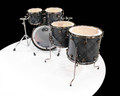 DW Collector's 5pc Maple SSC Kit - Grey Crystal w/Black Nickel Hardware