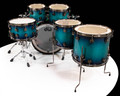 DW Collector's 6pc Maple SSC Kit - Turquoise to Super Dark Purple Burst