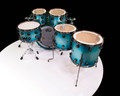 top view of turquoise glitz kit