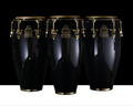 LP Limited Edition Mango Conga Set - Piano Black w/Gold Hardware (LPMANGO-PBGOLD)