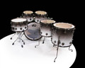DW Collector's 6pc SSC Maple Kit Solid White to Candy Black Fade