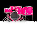 DW Collector's 6pc SSC Maple Kit- Neon Hot Pink w/ Satin Chrome