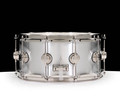 DW Thin Aluminum 6.5x14 Snare Drum with Nickel Hardware (Open Box)